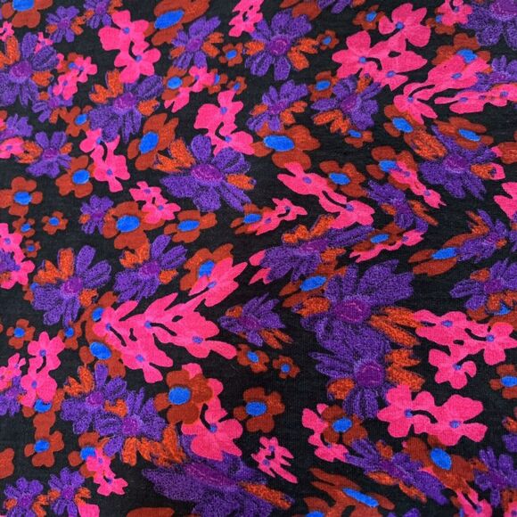 ASOS DESIGN Curve Floral Midi Skirt Ruched Front Split Plus Size 20 - Picture 9 of 11